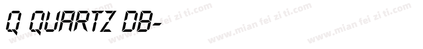 Q quartz DB字体转换